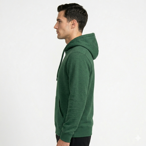 Sweat-shirt à capuche décontracté pour homme sans fermeture éclair, tissu en coton riche de qualité supérieure, intérieur brossé doux, manches longues, chaud, pour un style de vie quotidien - Product Image 5