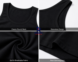 เสื้อกล้ามถักนิตติ้งสำหรับผู้หญิง ผ้าฝ้าย 100% นุ่ม สบาย ยืดหยุ่น ระบายอากาศได้ดี แห้งเร็ว เป็นมิตรกับสิ่งแวดล้อม รับออกแบบโลโก้ตามสั่ง บริการ OEM - Product Image 5
