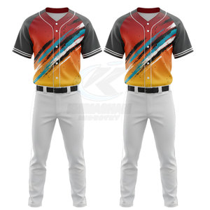 Uniforme de Béisbol Personalizado de Alto Rendimiento para Hombre, Ligero, Transpirable, de Poliéster, para Equipos - Product Image 2