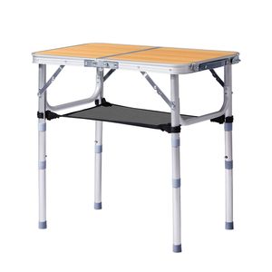 Tavolo Pieghevole da Esterno in Alluminio da 60 cm, Regolabile a 3 Altezze, Portatile e Leggero con Base a Cavalletto - Product Image 3