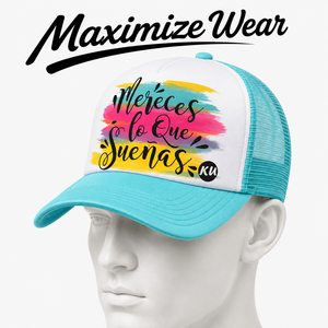 Casquette Trucker Personnalisée Imprimée 5 Panneaux en Maille Respirante Réglable Unisexe pour Voyages en Extérieur - Product Image 4