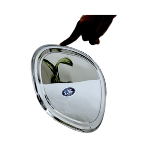 Logotipo de calidad superior personalizado cuadrado de acero inoxidable para placa de cargador para el hogar Nuevo lanzamiento regular MOQ bajo para fiesta de Ramadán - Product Image 1