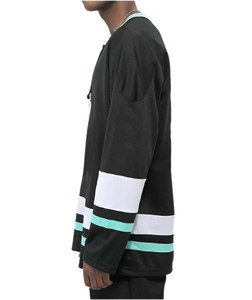 Venta al por Mayor de Camisetas de Hockey sobre Hielo Sublimadas Personalizadas, de Alta Calidad, Transpirables, Corte Automatizado, 100% Poliéster para Hombre, con Logotipo Personalizado - Product Image 4