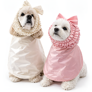 HEDYS GROOMING Water-Resistant Dog Ear Cover & Grooming Apron Set Pet Bath Washing Protection Kit for Home Use - Product Image 1