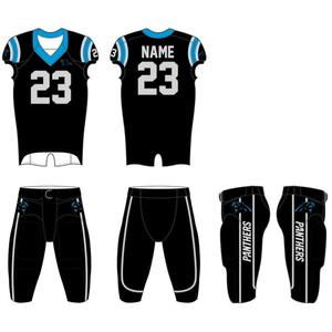 Ensemble de maillots de football américain sur mesure pour l'été, taille plus, col en V, manches courtes, sublimé, 100% polyester, évacuation de l'humidité - Product Image 2