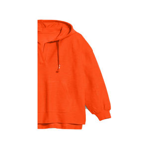 Vestido Sudadera de Forro Polar Personalizado para Mujer, 100% Algodón, Transpirable, Resistente al Viento, Ecológico, con Diseño Bordado y Capucha Extra Grande - Product Image 5