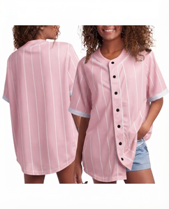 Custom Women's <b>Baseball</b> Jersey 100% Polyester Breathable V-Neck Short Sleeve Customizable Team/Player Names Numbers Button - Product Image 1