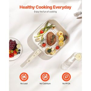 Set di Pentole Antiaderenti da 17 Pezzi con Manico Staccabile, Pentole Salvaspazio per Cucina e Camper - Product Image 4