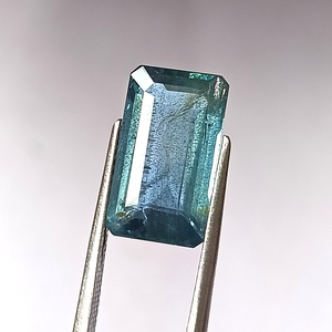 Piedra Preciosa Suelta de Aguamarina Azul Santa María Natural de 5.80 Quilates, Corte Esmeralda Facetado, Translúcida - Product Image 4