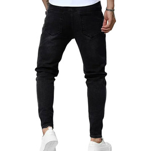 High Waist Straight Lightweight Casual <b>Button</b> <b>Fly</b> Outdoor Use Best Men <b>Jeans</b> Pant Private Label in Good Quality - Product Image 3