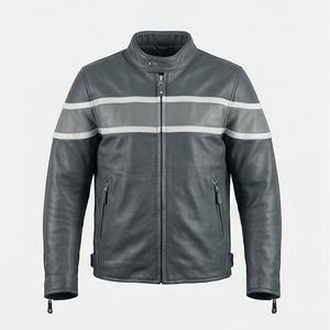 Veste en cuir NAI-K10 pour enfants, vêtements de moto tendance pour garçons, vêtements de protection pour la conduite, vêtements de couleur personnalisée - Product Image 1