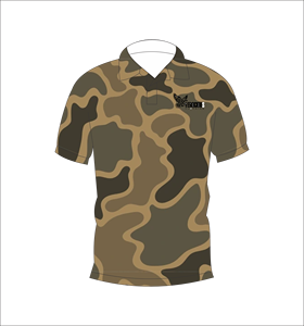 เสื้อโปโลลายพรางสีน้ำตาล แขนสั้นสั่งทำพิเศษ สำหรับกีฬากอล์ฟ ฝึกซ้อม ลำลอง และออกกำลังกาย - Product Image 5