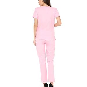 Uniformes d'hôpital de qualité supérieure pour infirmières, ensemble de blouses d'hôpital personnalisées, chemise à col en V et pantalon avec poches, vente en gros, OEM disponible - Product Image 4