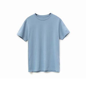 T-shirt en coton à col rond pour homme, tee-shirt uni, logo personnalisé, OEM, t-shirt en coton pour homme, vêtements décontractés pour tous les jours, fournisseur de t-shirts en coton - Product Image 4
