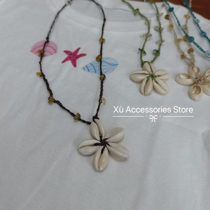 Collar de Estilo Bohemio con Dijes de Conchas Marinas y Cordón de Cuentas, Se Acepta OEM/ODM, Collar Natural para Uso Diario de Vietnam - Product Image 4