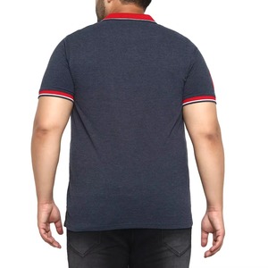 Camisa Polo Personalizada para Hombre con Cuello y Puños Rojos, Color Sólido, para Clubes de Golf, Equipos Corporativos y Personal, OEM, ODM, Venta al Por Mayor - Product Image 4