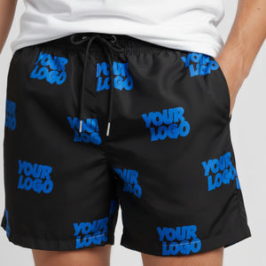 Pantalones Cortos Deportivos de Malla para Hombre, Sublimados Personalizados, con Bolsillos, Cierre con Cordón, Transpirables, de Secado Rápido, Diseño Ligero para Gimnasio en Verano - Product Image 1