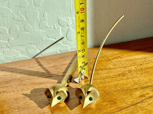 Abrecartas de ratón de latón vintage y apagador de velas, arte de decoración para el hogar y la vida, esculturas coleccionables de Azora Industries - Product Image 5