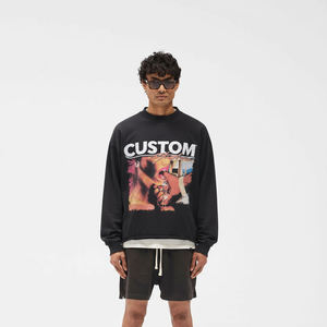 Camiseta Blanca de Manga Larga para Hombre, de Alta Calidad, Personalizada, Estilo Urbano, Talla Grande - Product Image 2