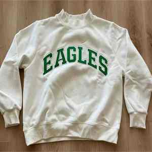 Sudadera personalizada de invierno para mujer, estilo universitario, con cuello simulado, estampado de letras de los Eagles, para el día del partido de los Go Birds - Product Image 1