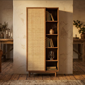 Khan Eco-Friendly Durable Freestanding Modern Solid Wood Cupboard Clean-Line Design Natural Finish Wardrobe Storage Bedroom - Product Image 3