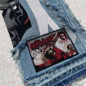 Pantalon en jean confortable au design moderne, idéal pour l'extérieur, personnalisable, décontracté, de qualité supérieure, léger et tendance pour homme - Product Image 2