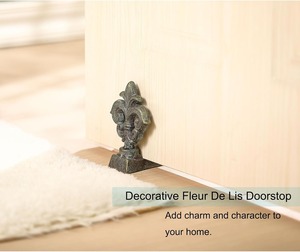 Cuña de puerta metálica ornamental de primera calidad para casas de diseño. - Product Image 3