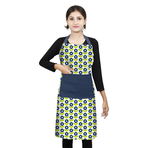 Premium 100% Pure Cotton Printed Kitchen Cooking Baking Chef <b>Apron</b> Washable Reusable Soft Eco-Friendly High Quality Restaurant - Product Image 2