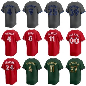 <b>Athletic</b> Fit Baseball Jersey Anti-UV Protection V-Neck 100% Polyester Custom Size Breathable Heat Transfer Printed Short Summer - Product Image 3