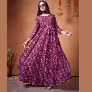 Trendy Fashion Georgette <b>Kurtis</b> for Office and Regular Wear at Wholesale Price Casual Dresses Kurti Set - Product Image 1