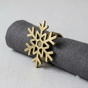 Anillos para Servilletas de Latón con Forma de Hoja de Helecho, Dorados, Metálicos, para Decoración de Mesa en Bodas, Banquetes y Hoteles, Venta al Por Mayor - Product Image 6
