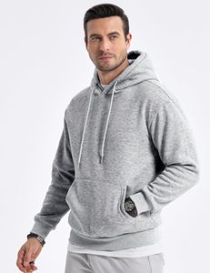 Custom logo <b>Men</b> Hoodies Unisex High Quality Anti-shrink Heavyweight Oversize Streetwear <b>Pullover</b> Stringless Hoodie Cotton Fleece - Product Image 1