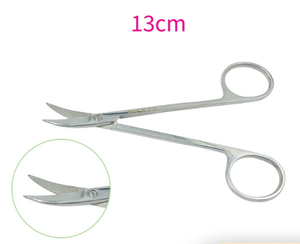 RSI KY-38z Manual Tissue <b>Scissors</b> Gingival Gum <b>Scissors</b> <b>Curved</b> Blades <b>Curved</b> Shank Dental Implant Surgery Instruments Reusable - Product Image 4