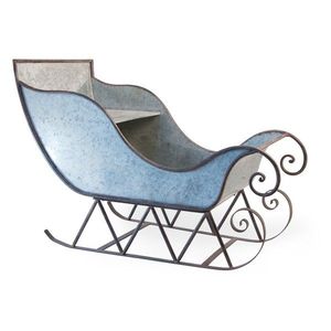 Top Trending Christmas Decorations Vintage Galvanized Iron Christmas Sleigh for Christmas Ornaments Decorations - Product Image 6