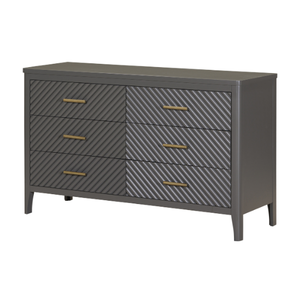 CAIRNDALE Solid Wood Dresser <b>6</b> <b>Drawers</b> Modern Design Eco-Friendly Durable Multi-Purpose Apartment Bedroom Living Room Furniture - Product Image 1
