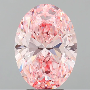 Oval Cut Lab grown diamond Fancy <b>Pink</b> Diamond Loose Stone for Jewelry Making - Product Image 2