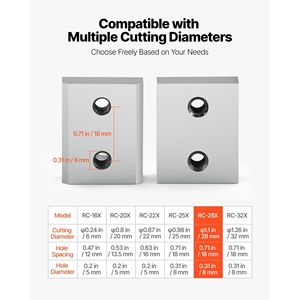 6 lames de rechange pour coupe-ferraille électrique, 1-1/8 pouces, CR12MOV, lames industrielles double face haute dureté - Product Image 6