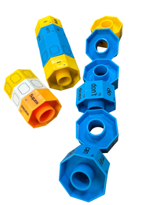Bloques de Construcción de Gramática en Inglés para Niños, Personalizados OEM/ODM, Cilindros Hexagonales de Plástico para Aprender Palabras, Juguete Educativo - Product Image 5