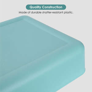 Cesta de almacenamiento de plástico de inyección multicolor personalizada de alta calidad, contenedor de almacenamiento rectangular para el hogar a la venta - Product Image 6