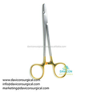 Stainless Steel Hegar-Baumgartner Needle Holder Straight Serrated 5.1/2 in - Product Image 4