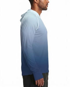 Sudadera con Capucha para Hombre, de Alta Calidad, Sublimada, con Degradado de Color, Manga Larga, Transpirable, UPF 50, Secado Rápido, 100% Poliéster, Camisa de Pesca - Product Image 3