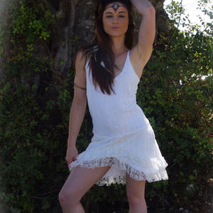 Vestido de Encaje Negro Élfico de Moda 2026, Estilo Gótico Bohemio, Sin Espalda, para Mujer, Ideal para Fiestas y Festivales - Product Image 1