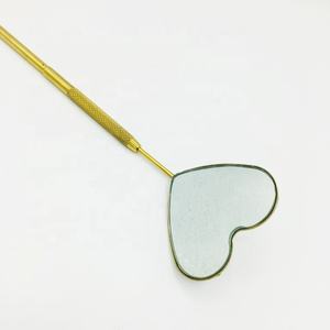 Miroirs de meilleure qualité Miroirs en acier inoxydable Nouveau style Outil d'extension de cils en pierre Vison Logo durable Beaux miroirs - Product Image 4