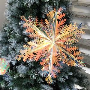 พัดลมรังผึ้งสีรุ้งสำหรับตกแต่งเทศกาลคริสต์มาส - Product Image 4