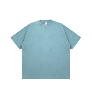 T-shirts Homme Lourds en Molleton Bouclette 100% Coton Coupe Oversize Streetwear Personnalisable avec Logo T-shirt Court Coupe Boxy pour Homme - Product Image 3