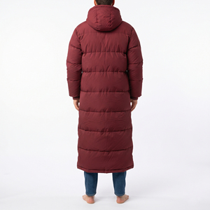 Veste matelassée longue à capuche pour homme de haute qualité, manteau d'hiver épais, chaud, isolé, coupe-vent, vêtements décontractés pour l'extérieur - Product Image 6