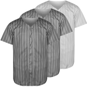 Maillot de baseball léger, respirant et anti-humidité, col en V, vente en gros, logo personnalisé, tenue d'équipe, coutures durables - Product Image 4