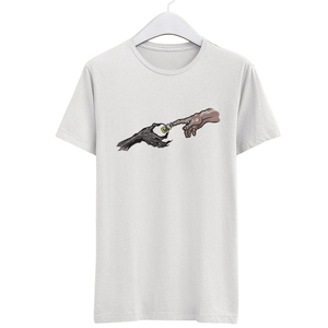 T-shirt personnalisé brodé, motif mains artistiques, coupe oversize unisexe, streetwear, coton de haute qualité, mode décontractée, usine OEM ODM - Product Image 1