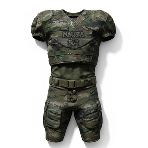 ชุดยูนิฟอร์มอเมริกันฟุตบอลดีไซน์ใหม่ แบบสั่งทำพิเศษ พร้อมโลโก้ทีมและหมายเลข  ผ้าตาข่ายระบายอากาศ แห้งเร็ว เหมาะสำหรับการฝึกซ้อม - Product Image 1