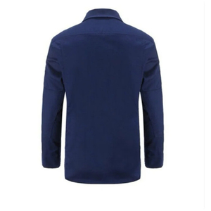 Conjunto de Uniforme de Trabajo Transpirable de Poliéster Azul Marino para Hombre con Bolsillos para Construcción, Adultos - Product Image 5